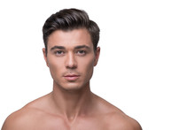 Attractive Youthful Male Is Expressing Confidence