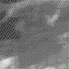 Fototapete - Vector abstract dotted background. Black and white halftone effect vector illustration.
