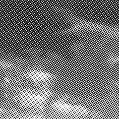 Fototapete - Vector abstract dotted background. Black and white halftone effect vector illustration.