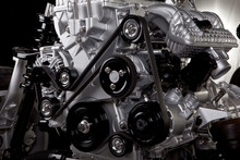 Close Up Of Car Engine