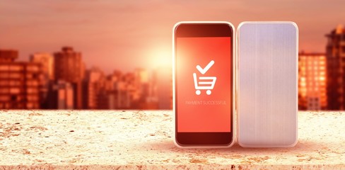 Poster - Composite image of close-up of mobile phones