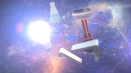Aufkleber - Words electricity, magnetism, optics. Abstract backgrounds,Abstract matrix like background. Star field in deep space many light years far from the Earth.