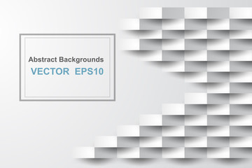 Wall Mural - abstract white geometric modern texture backgrounds,vector,illustration
