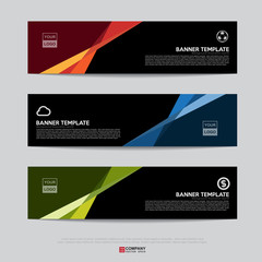 Wall Mural - banner design for business presentation