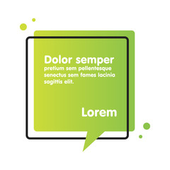 Fototapete - Quote text bubble. Commas, note, message and comment.