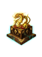 Chinese Ancient Artifact, The Jade Dragon Seal. Video Game's Digital CG Artwork, Colorful Concept Illustration, Realistic Cartoon Style Object Design
