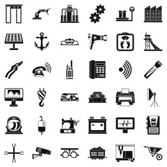Poster - Tool icons set, simple style