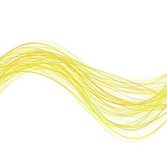 Poster - Geometrical abstract wavy line background - illustration from colored curved stripe waves