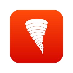 Sticker - Tornado icon digital red