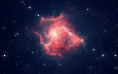 Wall Mural - space nebula, for use with projects on science, research, and education. 3d illustration