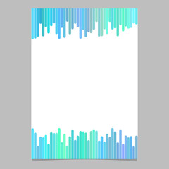 Poster - Document template from vertical lines - vector flyer, brochure design with white background