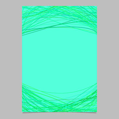 Poster - Blank brochure template with chaotic arched lines - blank vector page graphic