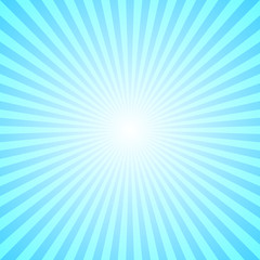 Poster - Abstract gradient ray burst background - comic vector graphic with radial stripe pattern