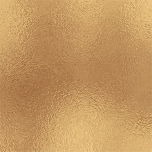 Metallic Golden Foil Texture. Antique Gold Foil Square Vector Background.