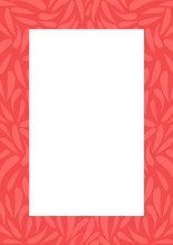 Abstract Decorative Red Frame Background