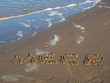 Wort Meer in Sand geschrieben
