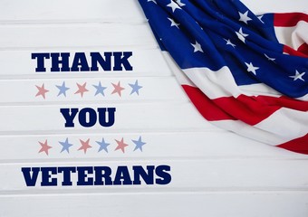 Poster - veterans day flag