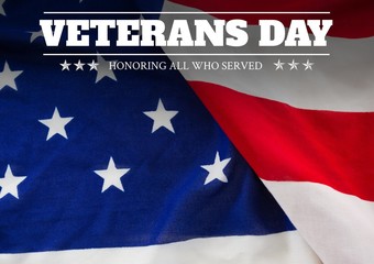 Poster - veterans day flag