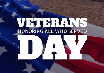Poster - veterans day flag