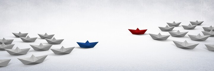 Poster - Paper boats