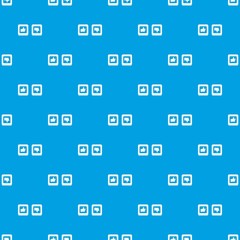 Poster - Signs hand up and down in squares pattern seamless blue