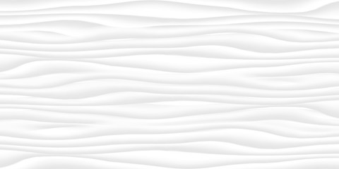 Wall Mural - Line White texture. Gray abstract pattern surface. Wave wavy nature geometric modern. On white background. Vector illustration