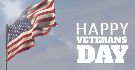 Poster - veterans day flag