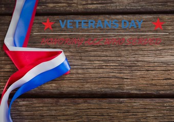 Poster - veterans day flag