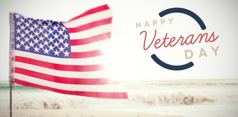 Poster - Composite image of logo for veterans day in america 