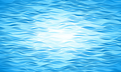 Wall Mural - blue waves background