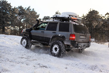 SUV On Snow