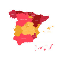 Spain Regions Map