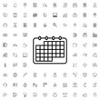 © Ilgun - Calendar icon. set of outline company icons.