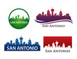 San Antonio City Skyline Logo Template