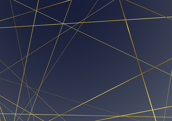 Wall Mural - art-deco style modern abstract golden frame line background