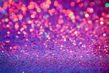 Wall Mural - bokeh lights background with multi colors with motion blur.