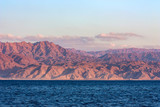 Fototapeta  - Red Sea rocky coastline in Saudi Arabia