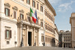 Eingang zum italienischen Parlament in Rom