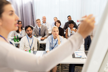 Poster - group of people at business conference or lecture