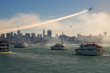 Visat panorámica de la ciudad de San Francisco, California EEUU, durante una exhibición aerea