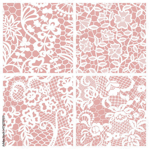 Set of lacy patterns.