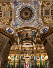 Ceiling Painting Of St Isaac's Cathedral Russia