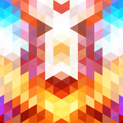 Poster - Bright abstract background of inclined geometric shapes. The movement space.