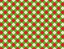 Christmas Holiday Argyle Background Pattern Illustration