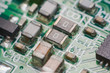 © Achira22 - Closeup electronic hardware .Resistor and condensers assembly on the circuit board