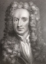 Portrait Of The Scientist Sir Isaac Newton