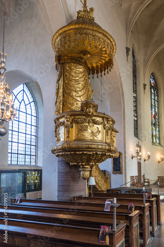Zdjęcie XXL Mówca w kościele św. Jakuba przy Kungsträdgården w Sztokholmie