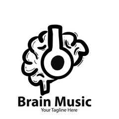 Canvas Print - brain music