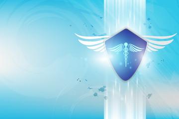 Poster - protection health care pharmacy medical innovation concept background