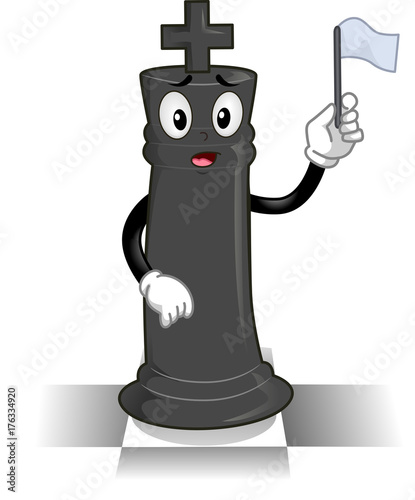 Chess King Surrender Illustration